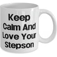 thumbnail image 2 of Keep Calm And Love Your Stepson 11oz 15oz Mug, Stepson Cup, Reusable For Stepson, 2 of 2
