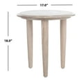 thumbnail image 6 of SAFAVIEH Rehnuma Bohemian Carved Side Table, White Wash, 6 of 8