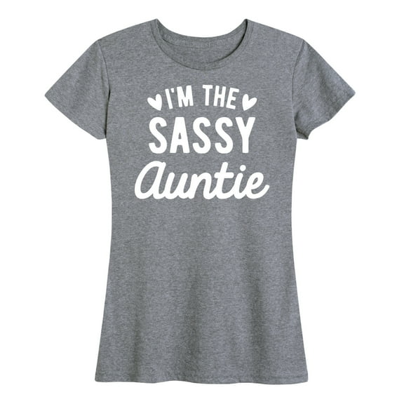 Instant Message - I'm the Sassy Auntie - Women's Short Sleeve Graphic T-Shirt