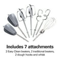 thumbnail image 4 of Hamilton Beach 6-Speed Electric Hand Mixer with Easy Clean Beaters, 7 Attachments & Case, Mixer for Kitchen, Black, 4 of 9