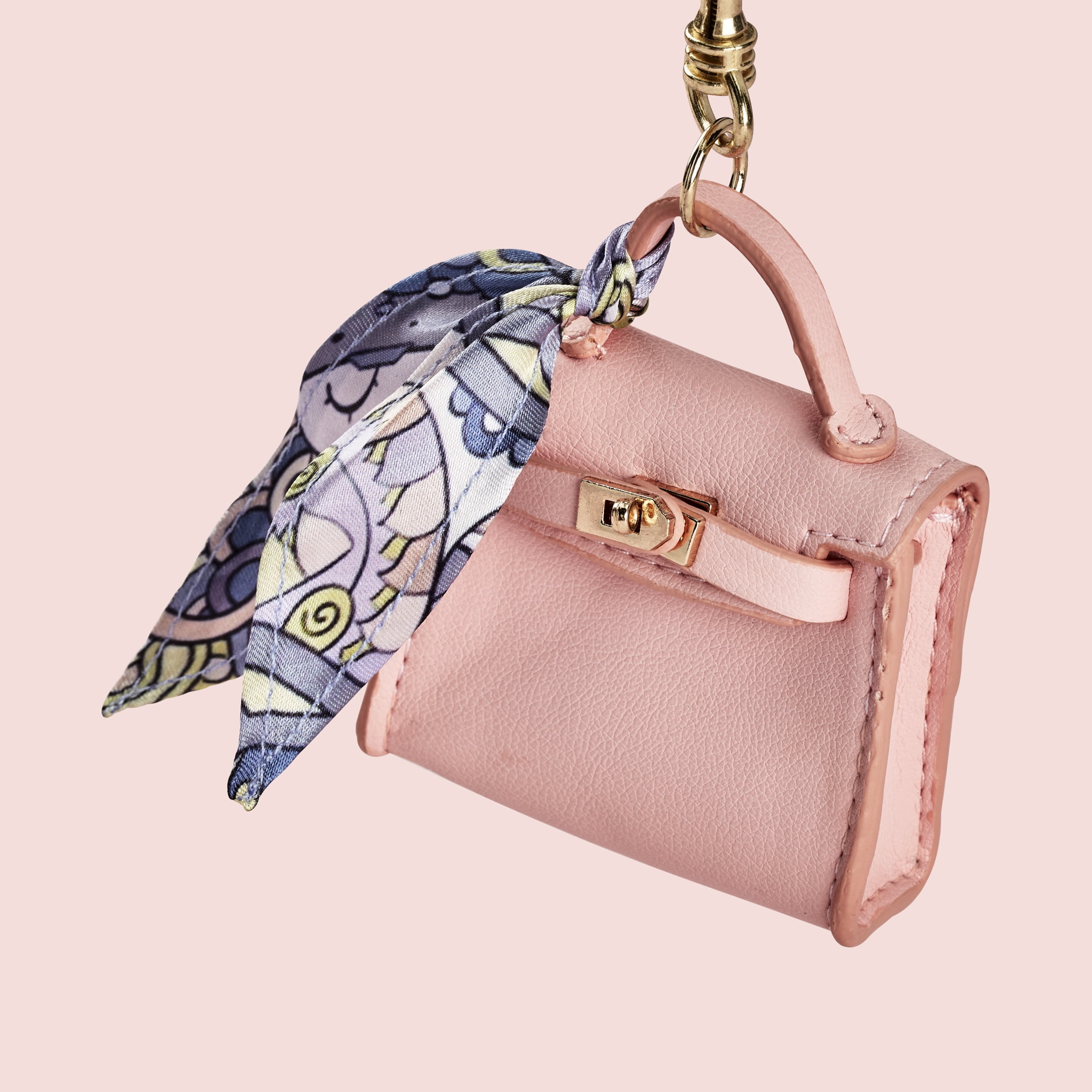 Mini Bag with Scarf Charm by Conair, Pink