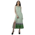 thumbnail image 1 of Moomaya Robe Imprimée Femme Fête Mariage Tenue de Fête Col Licou Robe Maxi en Rayonne, 1 of 4