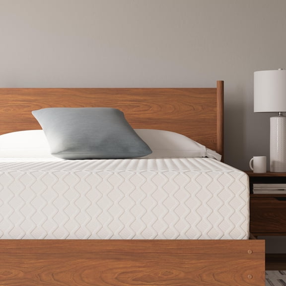 Signature Design by Ashley 12 Inch Chime Medium Firm Charcoal Gel & Green Tea Infused Memory Foam Queen Mattress for Pressure Relief