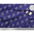 thumbnail image 3 of Soimoi Polyester Crepe Fabric Leaves & Floral Block Decor Fabric Printed Yard 52 Inch Wide, 3 of 3