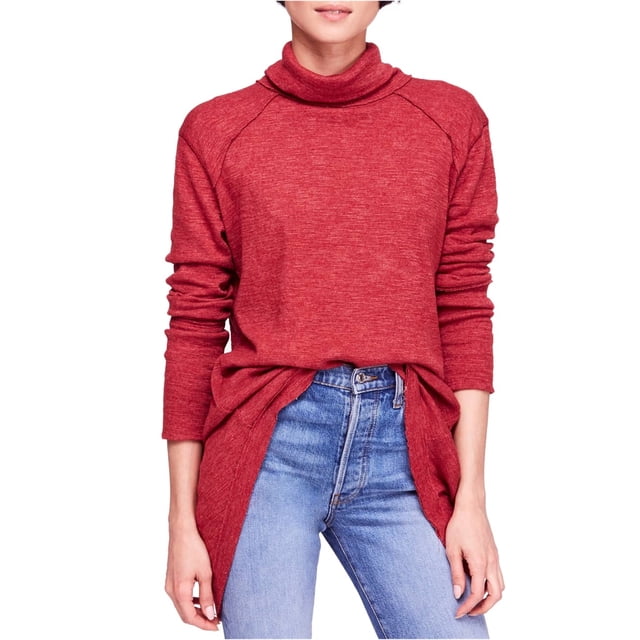 Suéter de punto Free People con espalda dividida para mujer rojo pequeño