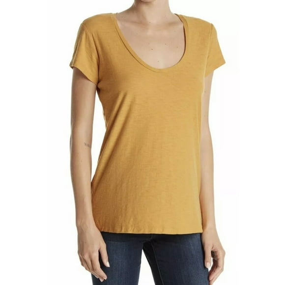 James Perse WSVH3182CU Slub Tee Sol Orange ( 4 )