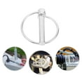 thumbnail image 2 of Viveous Heavy Duty Lynch Pin With Ring For Tractor Hitch Pin And Trailer Pins Secure Locking Pins For Utility Trailer Metal Construction, 2 of 10