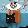 thumbnail image 4 of WERPE Cute Cat Cloth Napkins Polyester Home Decor Reusable Machine Washable Fabric for Events 2 PCS, 4 of 7