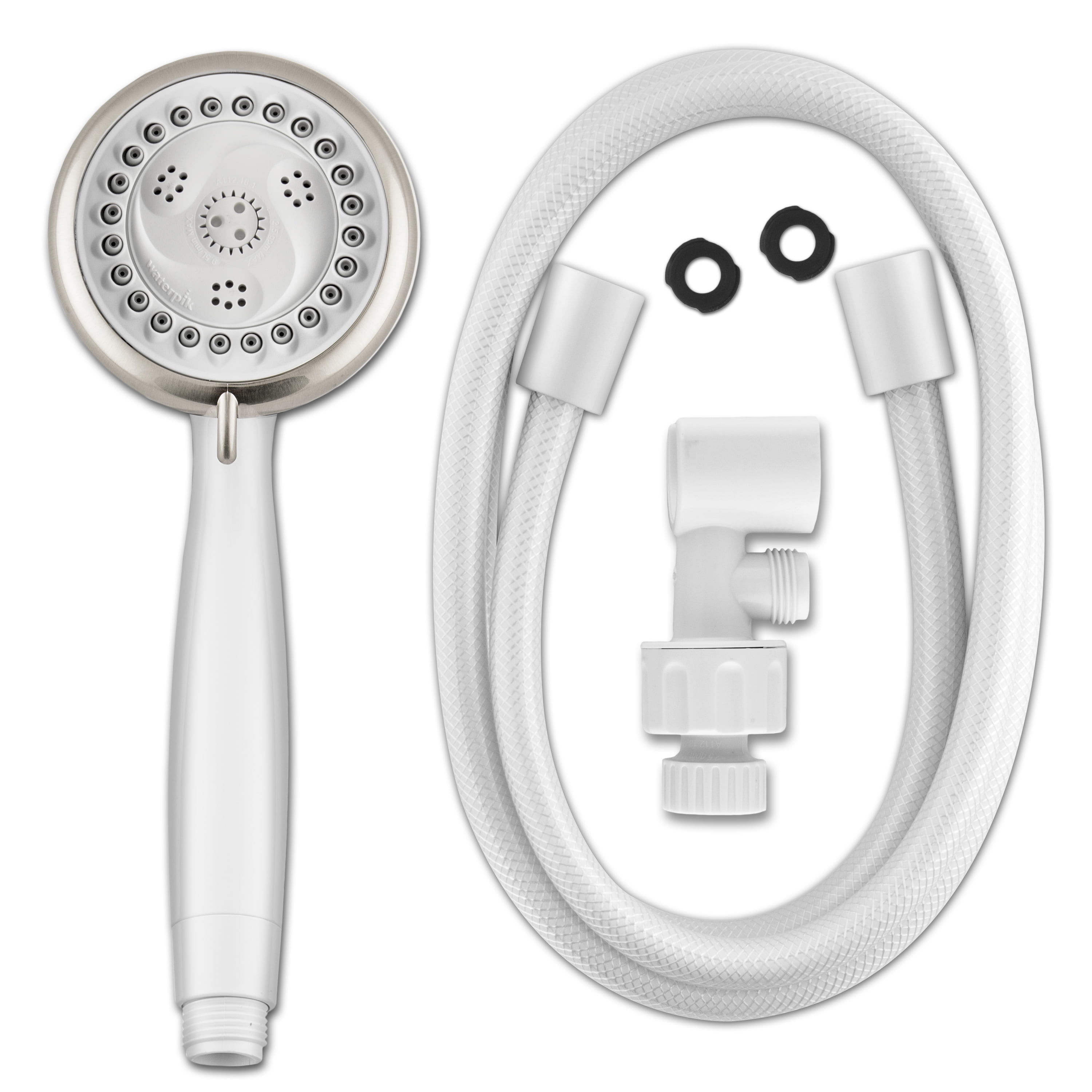 Waterpik 6-Mode PowerSpray+ Hand Held Shower Head, White, 1.8 GPM EFN-651E