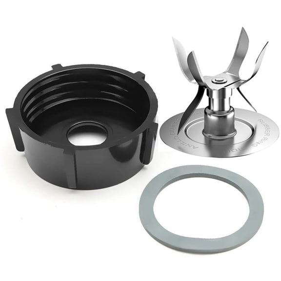 MEGICOT 6 Fins Blade Compatible with Oster Osterizer Blender with 5 Ribs Bottom Base Sealing Gasket, Extractor Blade Replacement Parts