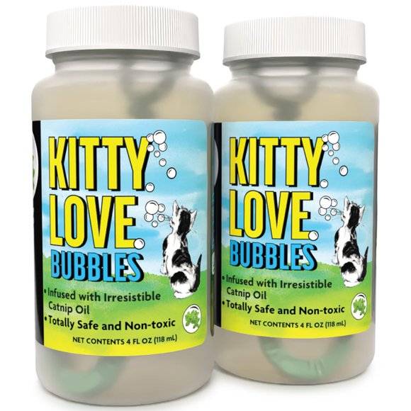 Burbujas aromáticas de hierba gatera, 120 ml, paquete de 2 burbujas Kitty Love