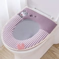 thumbnail image 5 of Toilet Seat Cover Pad Bathroom Soft Thicker Warmer Toilet Seat Cover Pad Home Decoration, 5 of 5