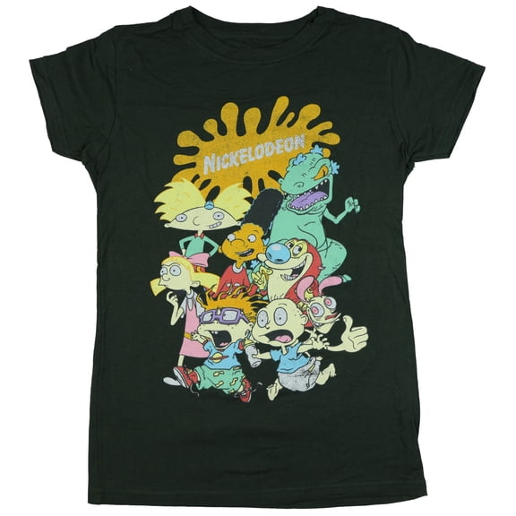 Nickelodeon T-Shirt Juniors Rugrats Hey Arnold Short Sleeve Graphic Top