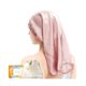thumbnail image 1 of wonima11 Long Silk Hair Bonnet for Sleeping Women/Men for All Long Hair Types, 100% Real Mulberry Silk Hair Wrap Bonnet for Sleeping, Silk Night Cap for Hair Care/Hairstyle,Rosy Pink, 1 of 1