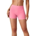 thumbnail image 6 of Womens Cargo Shorts, Comdrip Scrunch Workout Shorts with Pockets Charm Gym Biker Shorts for Women High Waisted Yoga Booty Shorts Workout Shorts Hot Pink M, 6 of 10