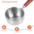 thumbnail image 2 of Stainless Steel Small Heater Sauce Non Stick Wok Pans Wood, 2 of 6