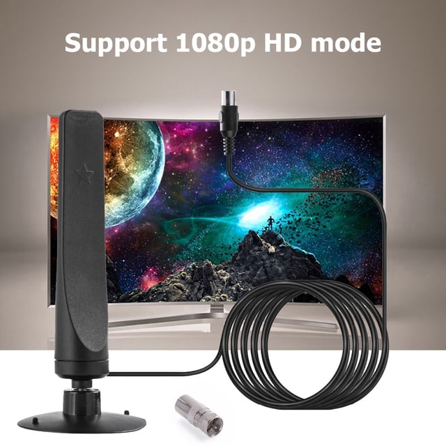 Kuymtek 12dBi 1080P Antena de TV HD Receptor 50 Millas Digital HDTV Booster Antena interior