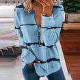 thumbnail image 2 of BLVB Women's Casual Long Sleeve Half Zipper Sweatshirt Loose Ladies Fall Loose Oversized Pullover Tops, 2 of 5
