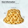 thumbnail image 4 of Daiia Vintage Marble Pattern Sunflower Pattern Bucket Hat - Trendy Cotton Sun Hat for Beach, Golf, Fishing - Fun Outdoor Vacation Boonie for Men and Women, 4 of 9