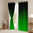 thumbnail image 3 of jejeloiu Neon Geometric Stripe Black Out Curtains,Green Lines Curtains Pack of 2 (42x63 Each) For Adults, 3 of 6