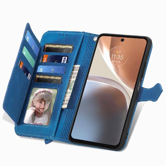 Funda billetera anti-golpes para GANGXUN MOTO G32 , ideal para día a día y trabajo