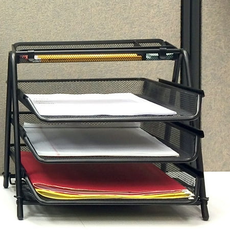 Mind Reader 3 Trays Desktop Doent Letter Tray Organizer With Pull Mind Reader 3 Trays Desktop Doent Letter Tray Organizer With Pull Out Drawer Folders Files Doents Mail Black