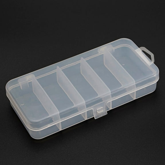 Small Fishing Tackle Box Organizer, Clear Durable Storage Box for Terminal Tackle Screws Beads Small Items