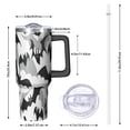 thumbnail image 2 of Black and Gray Halloween Bats Tumbler with Handle and Lid,40oz Double Wall Vacuum Insulated Tumbler,Cups Gift for Women and Men, 2 of 7