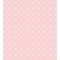 thumbnail image 3 of Blush Pink Duvet Cover Set, Abstract Monochrome Geometric Lace Inspired Grid Ornament with Stars Print, Decorative 3 Piece Bedding Set with 2 Pillow Shams, Queen Size, Blush and White, by Ambesonne, 3 of 3