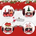 thumbnail image 2 of Mini tren de madera, adornos navideños para trenes, adornos navideños, adornos navideños para caravanas en miniatura, minifiguras para decoración de interiores del hogar (b, 2 of 5