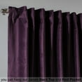thumbnail image 4 of 3S Brother's Solid Luxury Matte Velvet Soft Curtains Set of 2 Panels Hanging Back Tap & Rod Pocket Home Décor Bedroom Kitchen Office Windows Room Darkering ( Palatinate Purple-52"x72"), 4 of 6