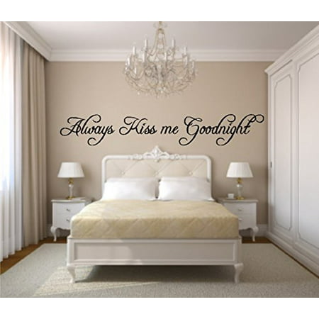 Always kiss me Goodnight #7 ~ WALL DECAL, HOME DECOR 7