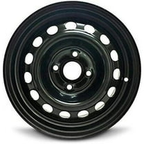 Wheel Rim for 2006-2011 Kia Rio 14 in Black Steel Rim Direct Fit
