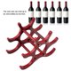 thumbnail image 5 of Botellero de madera para vino tinto, soporte para 6 botellas, 5 of 14