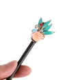 thumbnail image 5 of Unique Bargains 1 Pc Hair Chopstick Classic Leaves Rose Hair Hairpin Black Pink Blue, 5 of 5