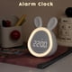 thumbnail image 3 of Bearachild Reloj despertador para niños, relojes digitales electrónicos para niños con luz nocturna, música, cabecera, despertador, Decoración del hogar Rosa, 3 of 6