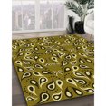 thumbnail image 3 of Ahgly Company Machine Washable Indoor Round Transitional Bakers Brown Area Rugs, 3' Round, 3 of 7