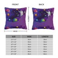 thumbnail image 2 of Pofeuu Astronaut Print Double-sided plush pillowcase Square Throw Pillow Covers Pillows Cover for Living Room Bedroom Sofa Couch Cushion Cover（No pillow core）-12"x12", 2 of 7