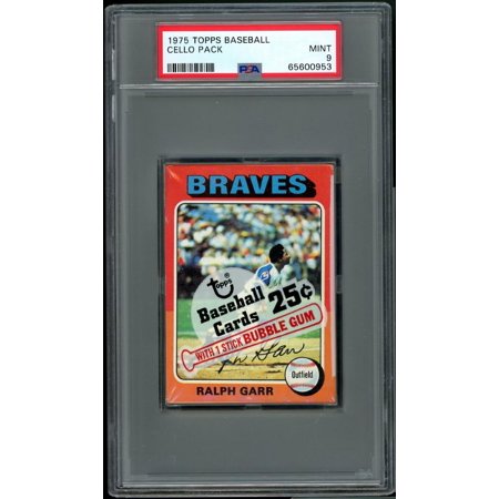 1975 Topps Baseball Cello Pack PSA 9