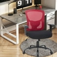 thumbnail image 2 of FDW 500lb Big & Tall Office Chair - Ergonomic w/Lumbar Support & Wide Seat for Home Office (Red), 2 of 7