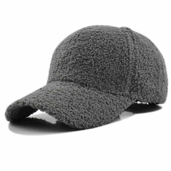 AUNVITO Thick Warm Windproof Fleece Baseball Cap with Adjustable Closure Soft Winter Hat for Women Outdoor