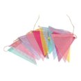 thumbnail image 2 of 12 Uds. Bandera triangular de colores, cáñamo sintético, decoración de boda europea creativa, banderines para fiestas, banderines, banderines de cáñamo falso (2 uds.) JAMW Sencillez, 2 of 5