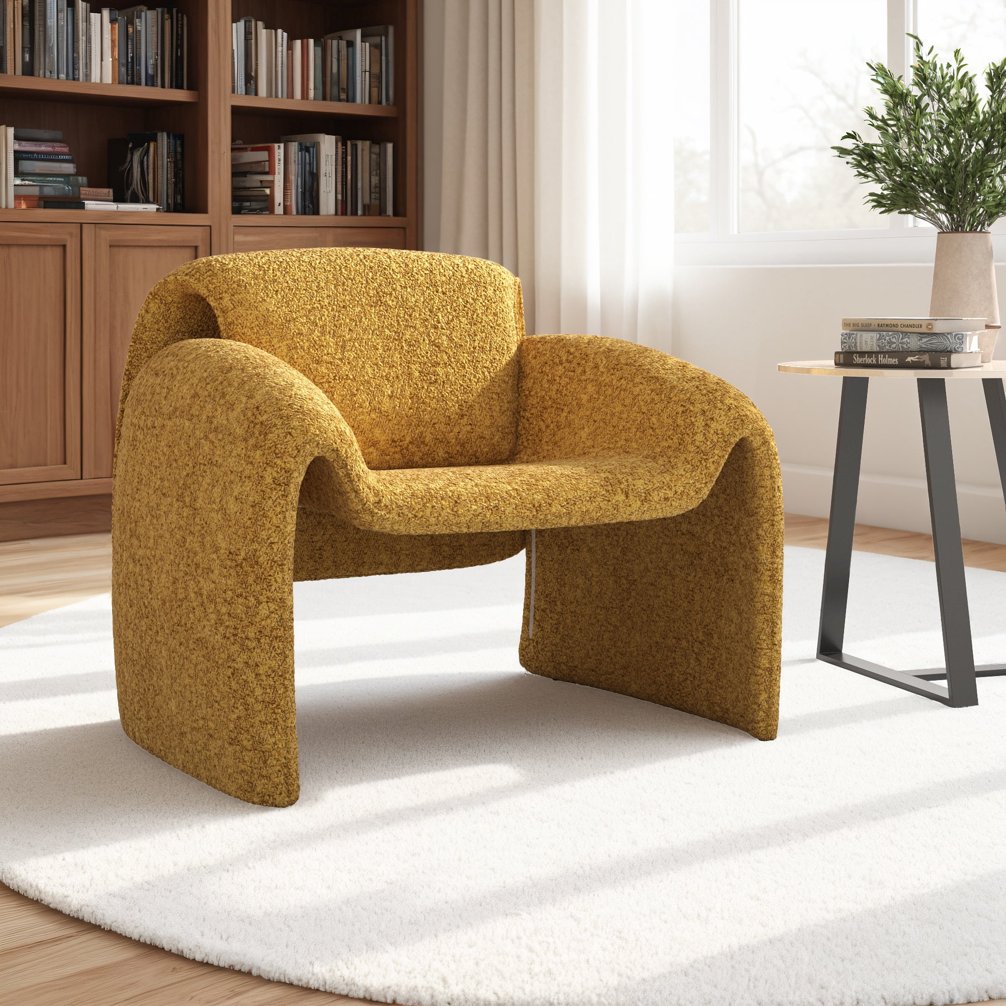 Weston Home Gerace Bentwood Round Arm Accent Chair