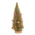 thumbnail image 1 of Árbol de Navidad artificial de mesa, mini árbol de Navidad para chimenea y dormitorio. Oro brillante 20cm, 1 of 9
