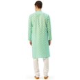 thumbnail image 3 of Maple Clothing Robe Décontractée Indienne pour Hommes en Coton Kurta Pyjama (Vert, TG), 3 of 6