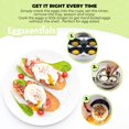 thumbnail image 3 of Sartén para escalfar huevos Eggssentials, antiadherente, acero inoxidable, 75 ml, 3 of 7