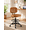 Black, variant on Armless Drafting Chair, Low Back Office Seat with Adjustable Footrest Ring for Standing Desk, Lab, Counter