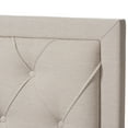 thumbnail image 5 of Homestock Old World Charm Light Beige Fabric Upholstered King Size Storage Bed, 4 Storage Drawers, Button Tufted, Included Components - Headboard, Slat, Drawer, 86.81"L X 78.74"W X 48.11"H, 5 of 10