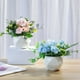 thumbnail image 3 of Adornos de flores artificiales geométricos simples para sala de estar, mesa de comedor, adornos de plantas en maceta, plantas verdes para el hogar, bonsái, adornos de flores falsas, 3 of 5