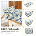 thumbnail image 3 of Iauyy Large Storage Box with Lid - Foldable Home Storage Bins for Clothes Toy Holiday Decor, White Daisy (42*32*30cm), 3 of 6